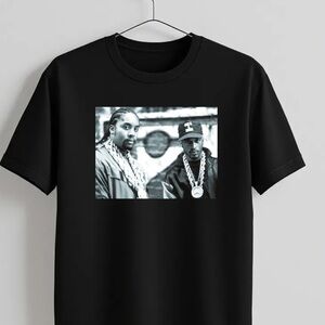 Rap Erik B & Rakim Black Graphic T-Shirt